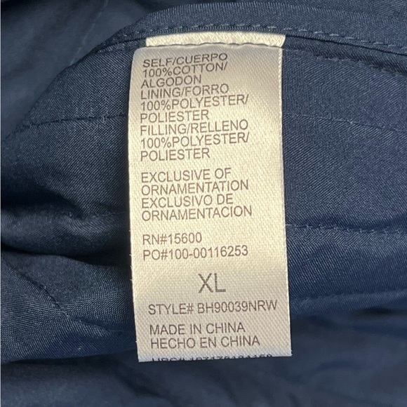 Democracy Women's Blue Long Sleeve Quilted Jacket Size XL - Picture 8 of 10